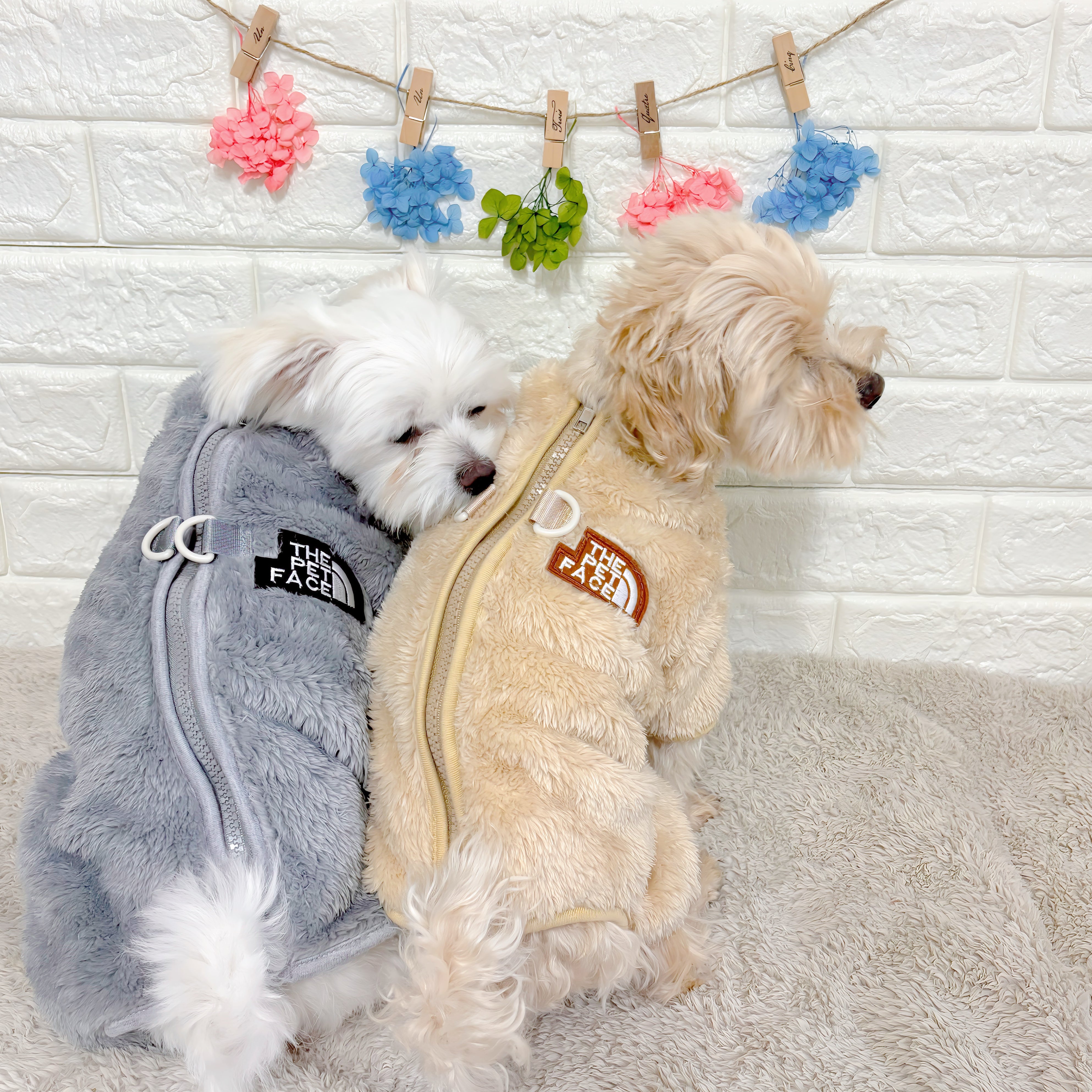 DOG FACE もこもこフリースロンパース – Fuppy dog(フピードッグ)