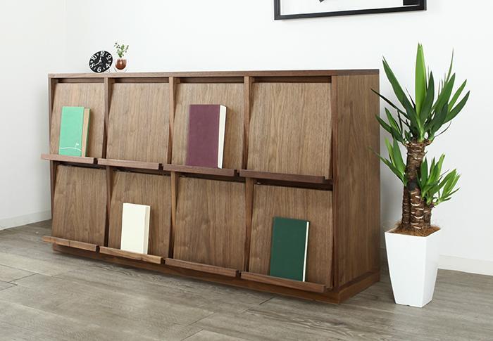 天然材を使用した古材風 本棚 マガジンラック 【公式通販】