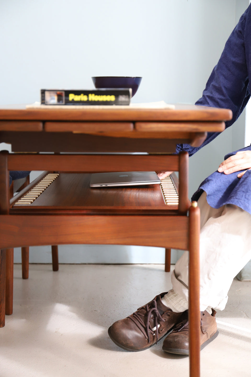 デンマーク製 チーク エレベーターテーブル ACTUS取扱 北欧