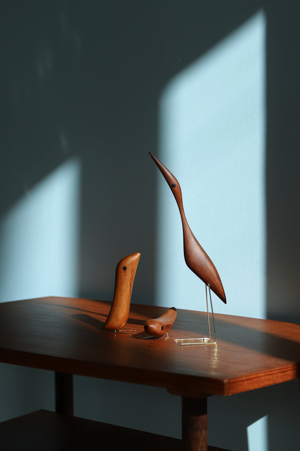 アンティーク 昭和レトロ 建具 障子 木製 葉と鳥の彫刻付き