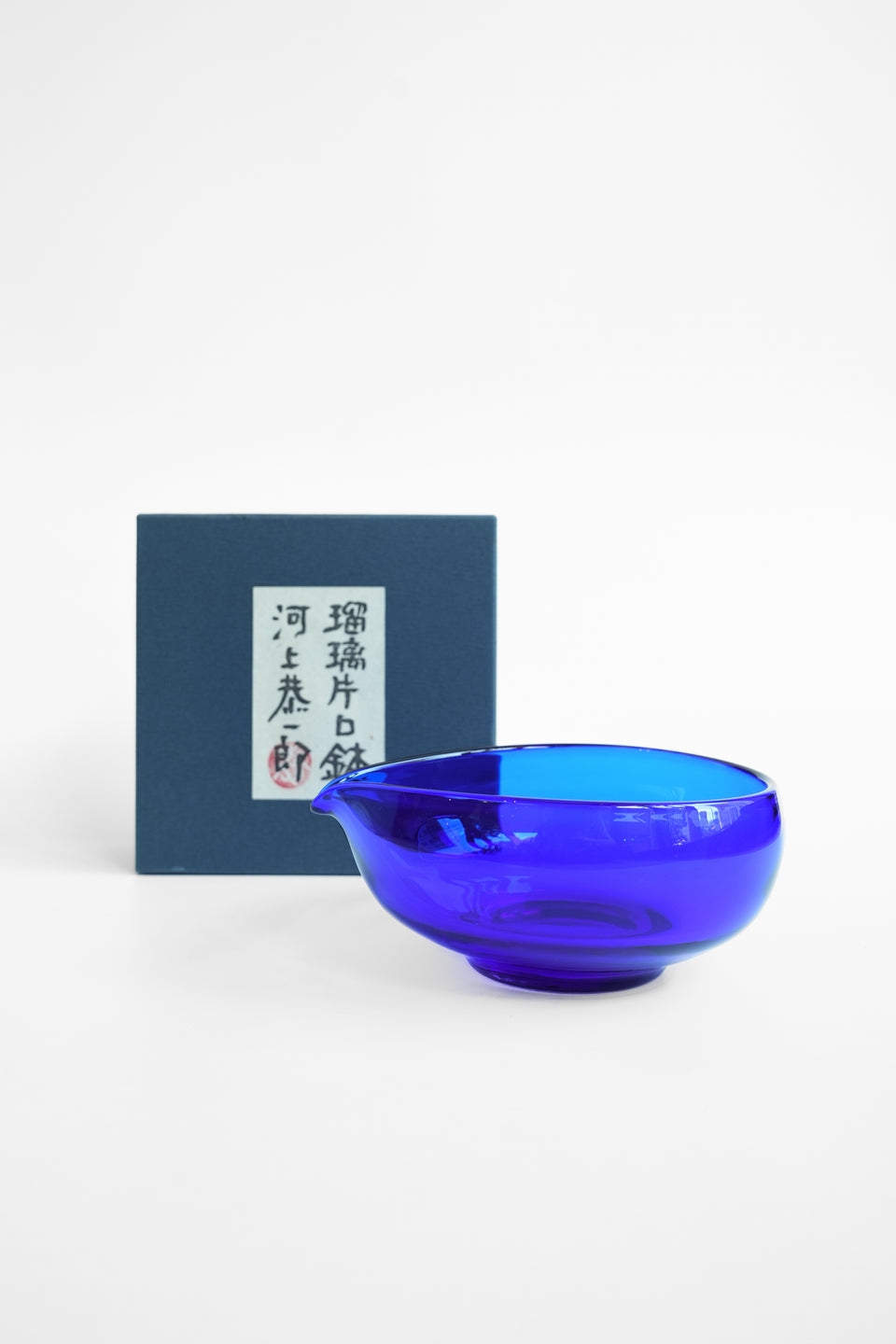 保谷硝子 河上恭一郎 小鳥 置物 60'S HOYA Crystal Glass Ornamental