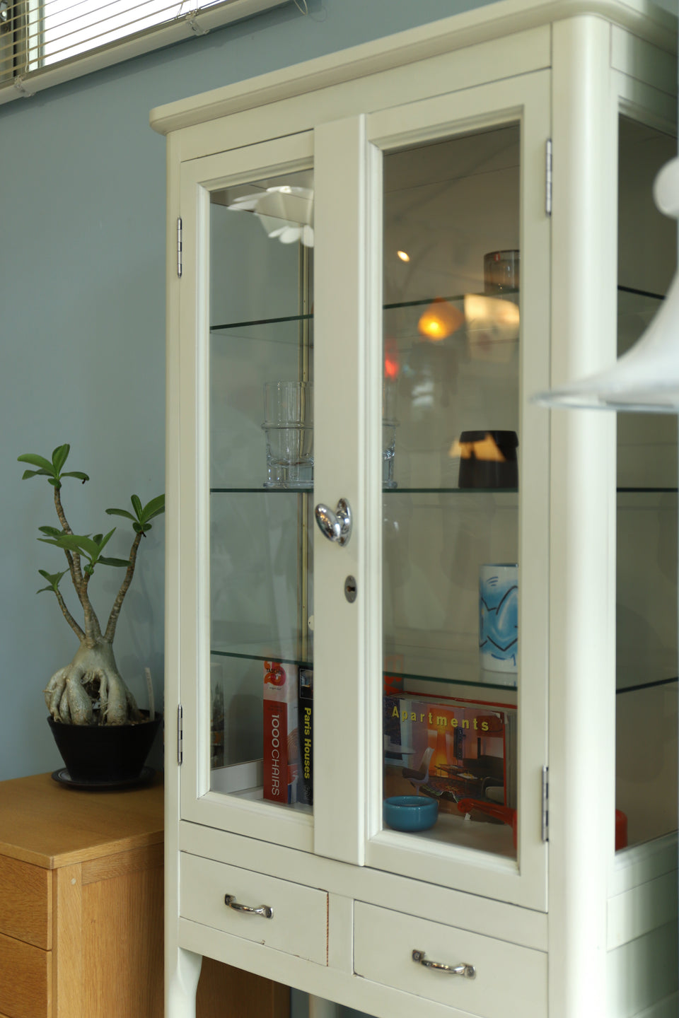 ジャパンヴィンテージ ケビント ガラスキャビネット/Japanese Vintage