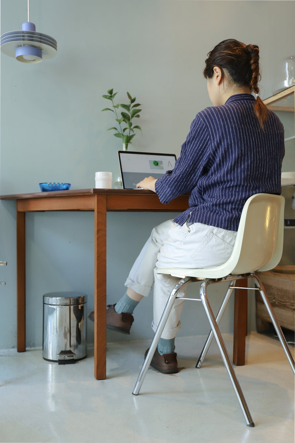 ジャパンヴィンテージ コトブキ スタッキングシェルチェア/Japanese