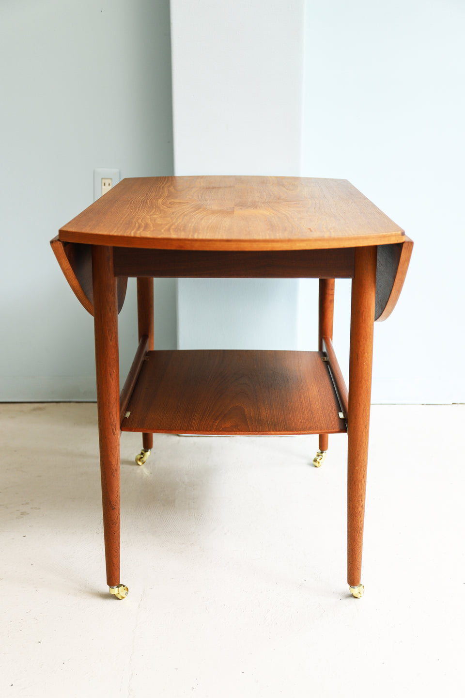 デンマークヴィンテージ コーヒーテーブル ドロップリーフ ラウンド