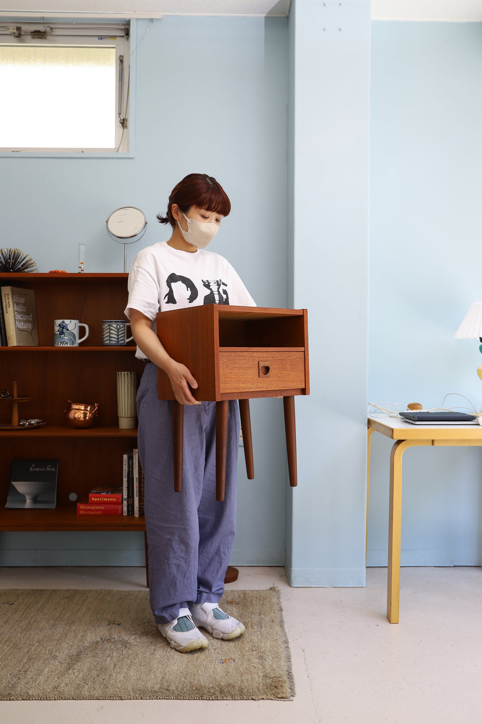 デンマークヴィンテージ ベッドサイドチェスト サイドテーブル 北欧