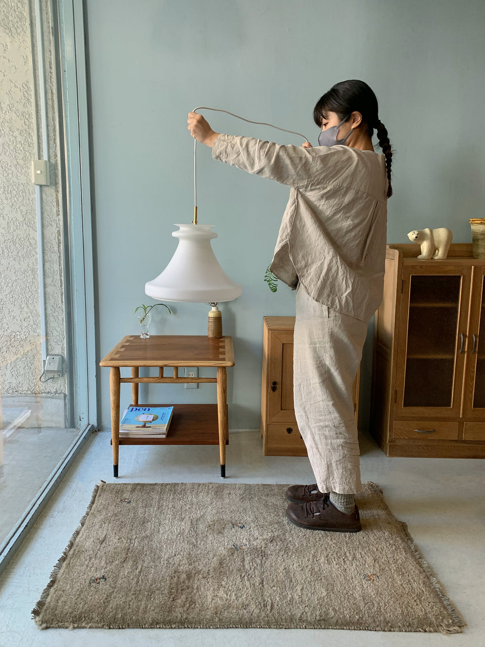 アンティーク ファヴリルガラス Quezell イリデッセンス ブロンズ