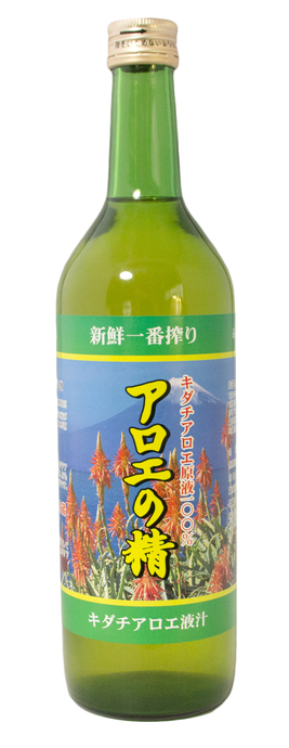 100％キダチアロエ液汁「アロエの精」720ml 美容 飲料 アロエ 搾