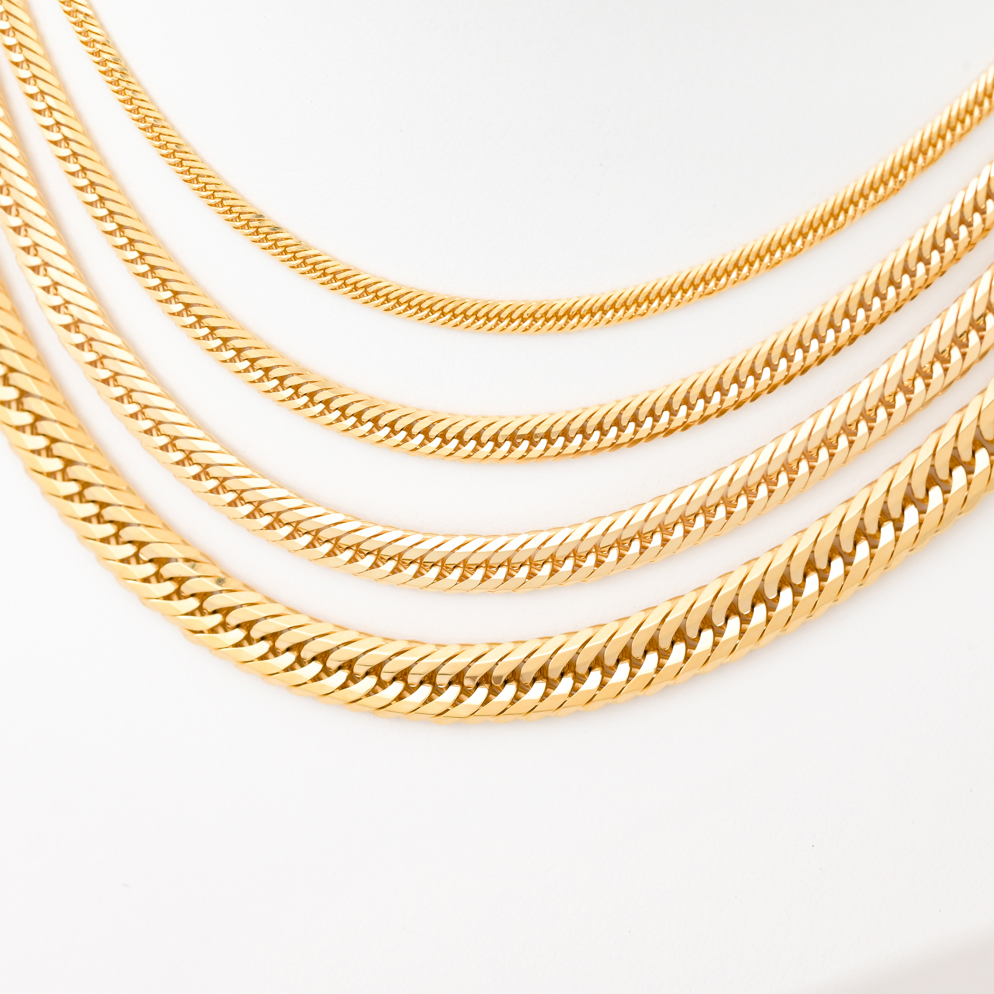 K18 喜平 12面トリプル ネックレス 10g 50cm 造幣局検定刻印入 キヘイ