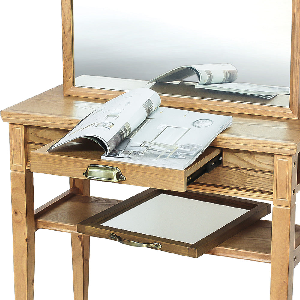 ヘアサロン |美容室 |セット面 |ミラー |ドレッサー | ウッド