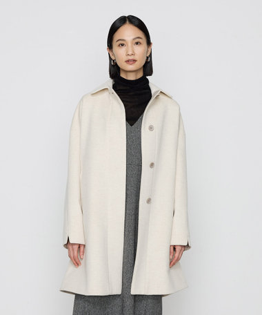 TALLサイズ 〕 アンゴラウール スタンドステンカラーコート（76-15WI04