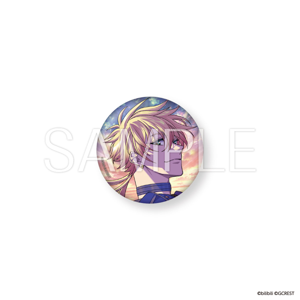 夢職人と忘れじの黒い妖精 2周年キービジュアル オーロラ缶バッジ