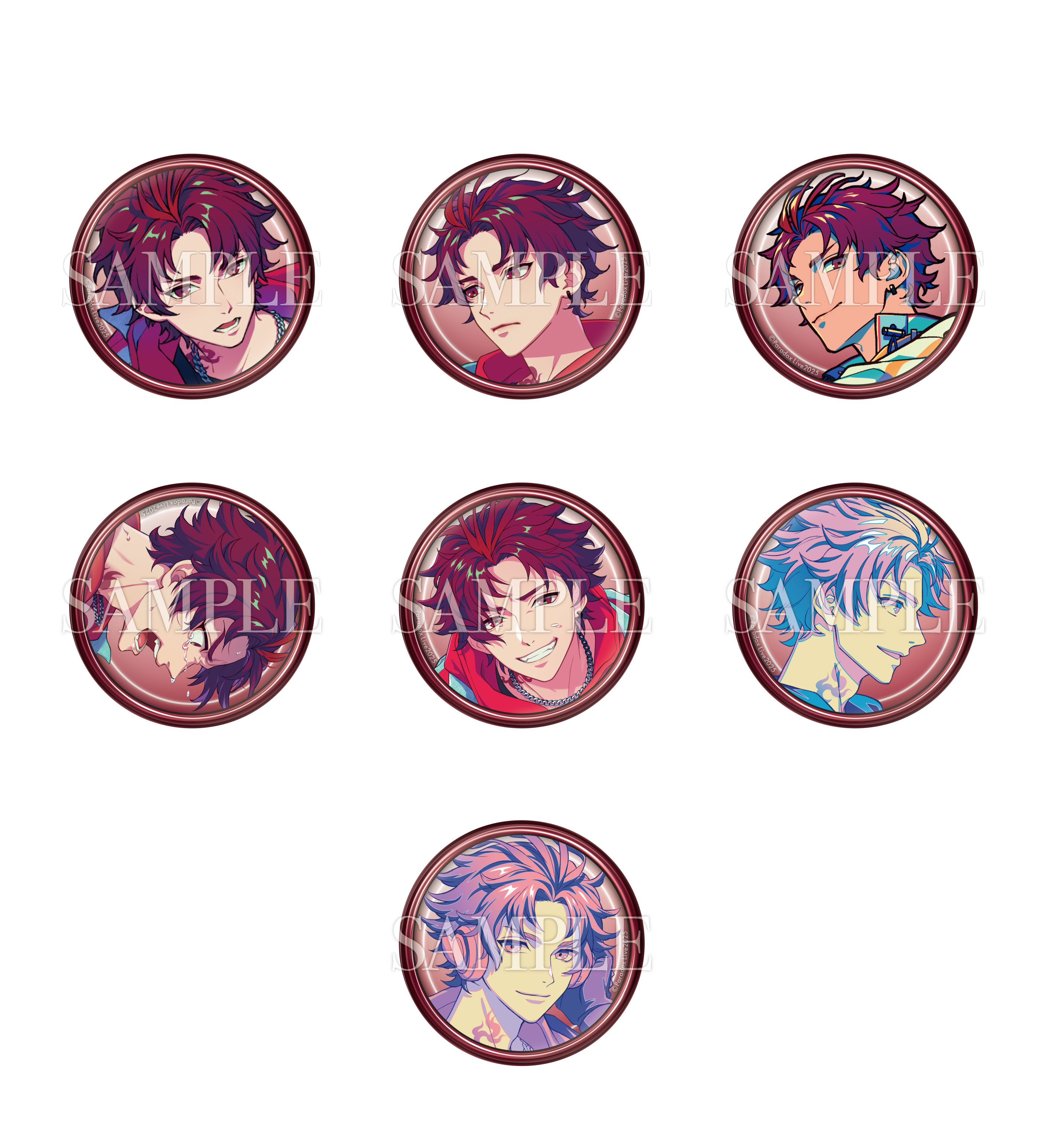 Paradox Live パラライ シャッフル スクエア缶バッジ 征木 北斎