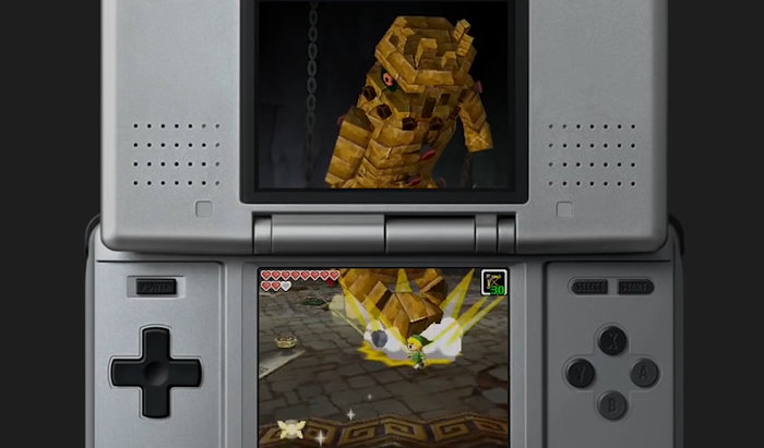 非売品]任天堂 DS ゼルダの伝説 夢幻の砂時計 B2 ポスター 非売品