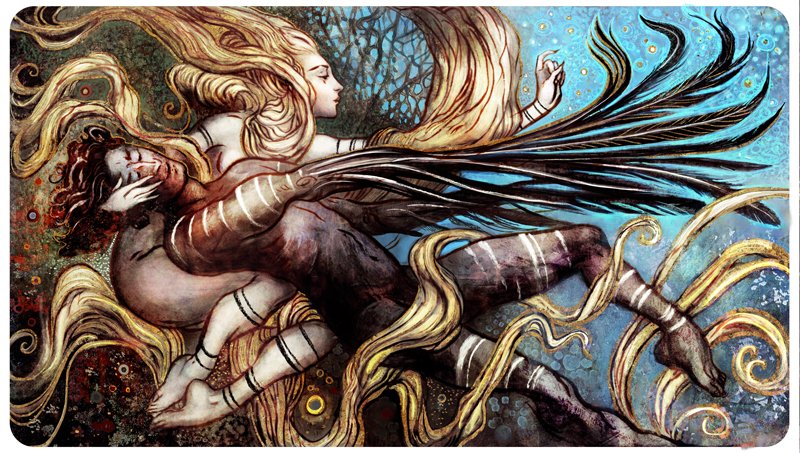 MTGプレイマット The Poet and Faerie Queen 【公式通販】