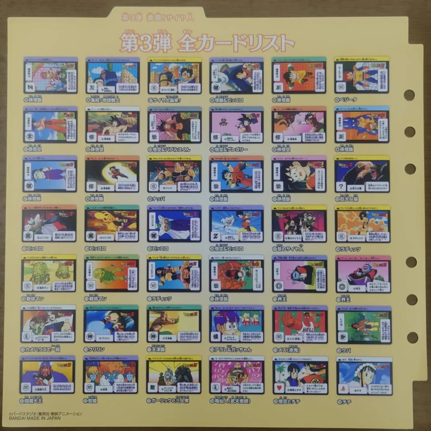 データカードダス ドラゴンボール 第6弾 サンプルカード 未開封 データ