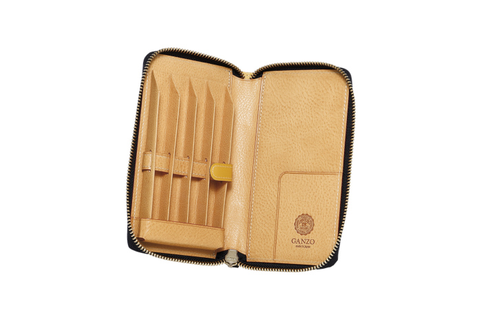 THIN BRIDLE(シンブライドル) ファスナー付き4本入りペンケース