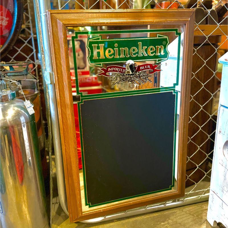 ハイネケン 黒板付きパブミラー Heineken ヴィンテージ | メンズ