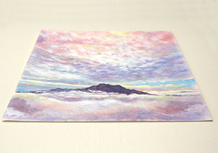 雲海からの石鎚山|a074|【ギャラリー笑夢】☆新築祝い,開店祝い,贈答品