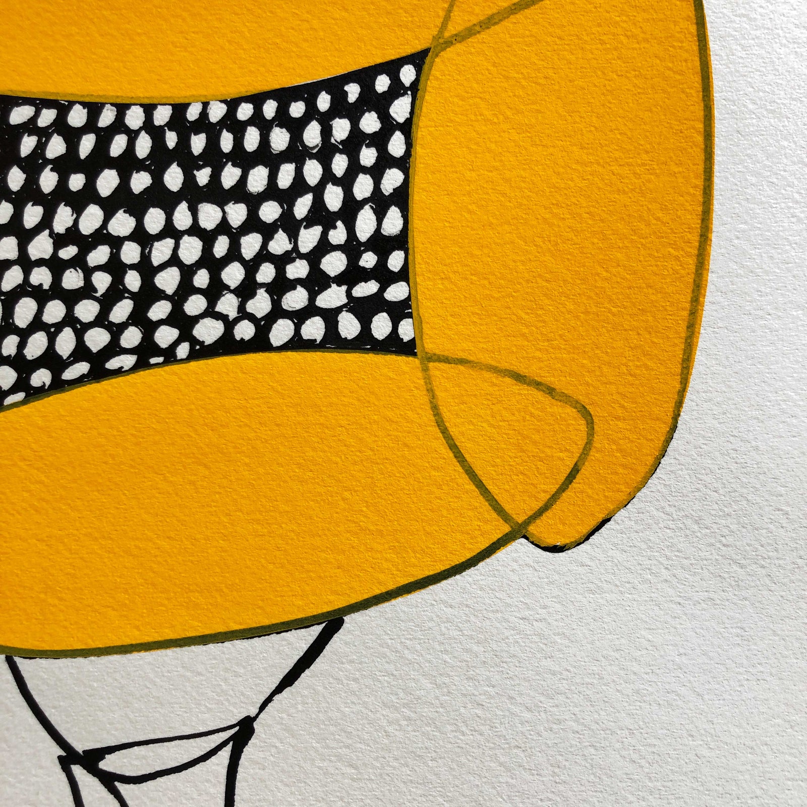 山口一郎 ポスター HANA yellow no.1 山口一郎・ジクレー（HANA黄色