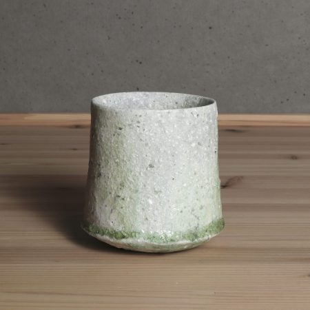 人気作家☆辻村唯(師＆父:辻村史朗)長石釉茶碗☆共箱、布 人気作家