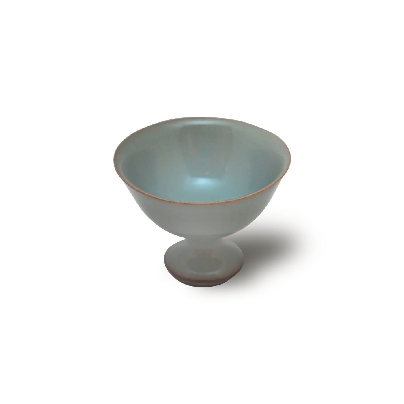 陶芸家 川瀬忍 白磁 脚杯 馬上杯 高脚杯 共箱 陶芸家