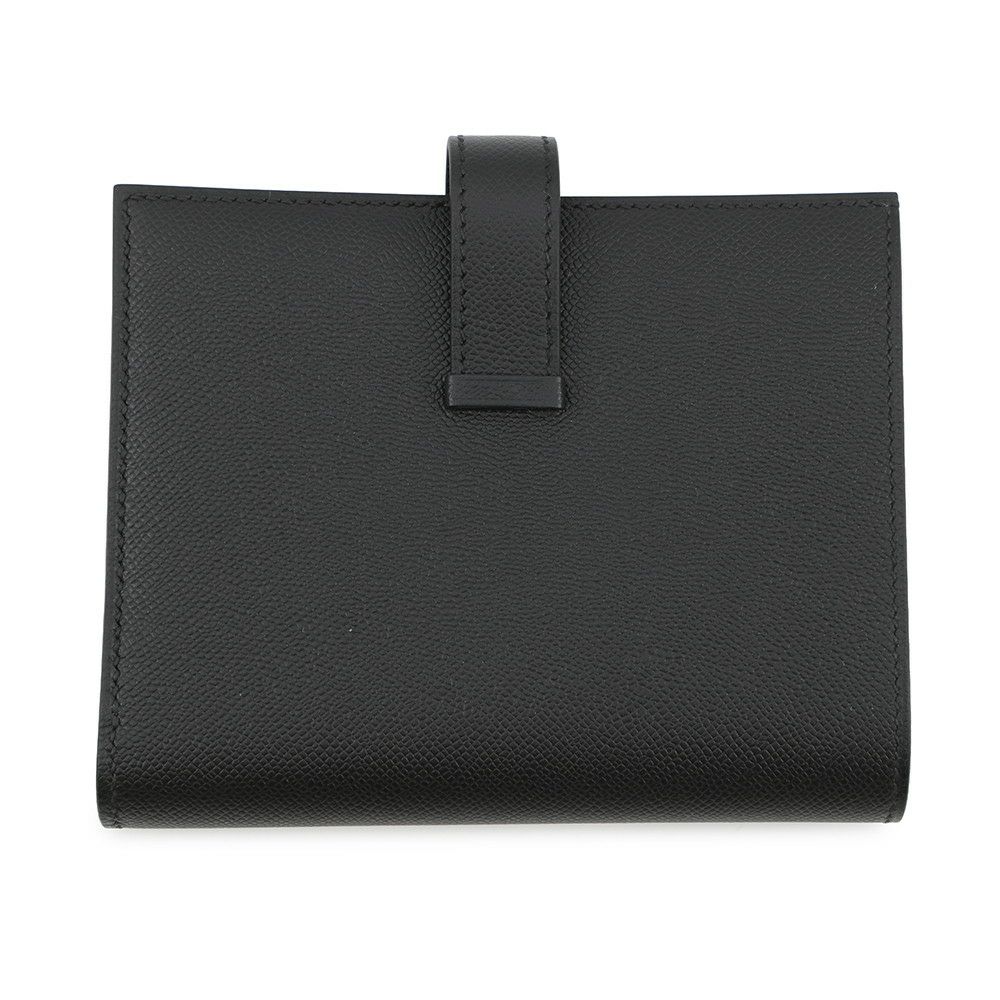 エルメス 二つ折り財布 ベアンコンパクト ブラック/ブラック金具