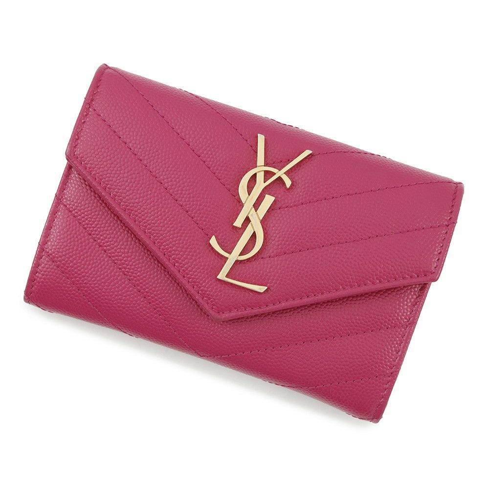 サンローランパリ 三つ折り財布 オリガミタイニーウォレット レザー