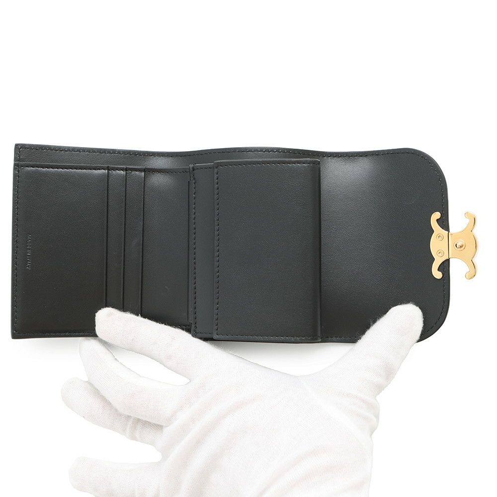 セリーヌ 三つ折り財布 総柄 トリオンフ スモールフラップウォレット