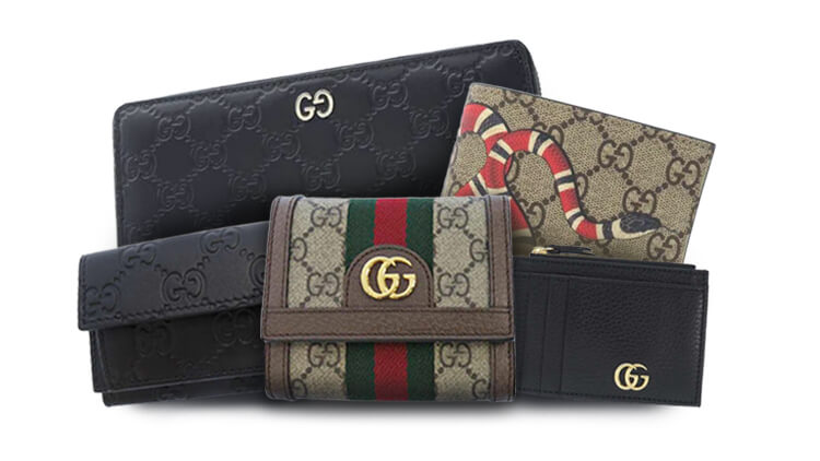 GUCCI グッチ フラップ 長財布 シマレザー 2つ折り財布 1221-③
