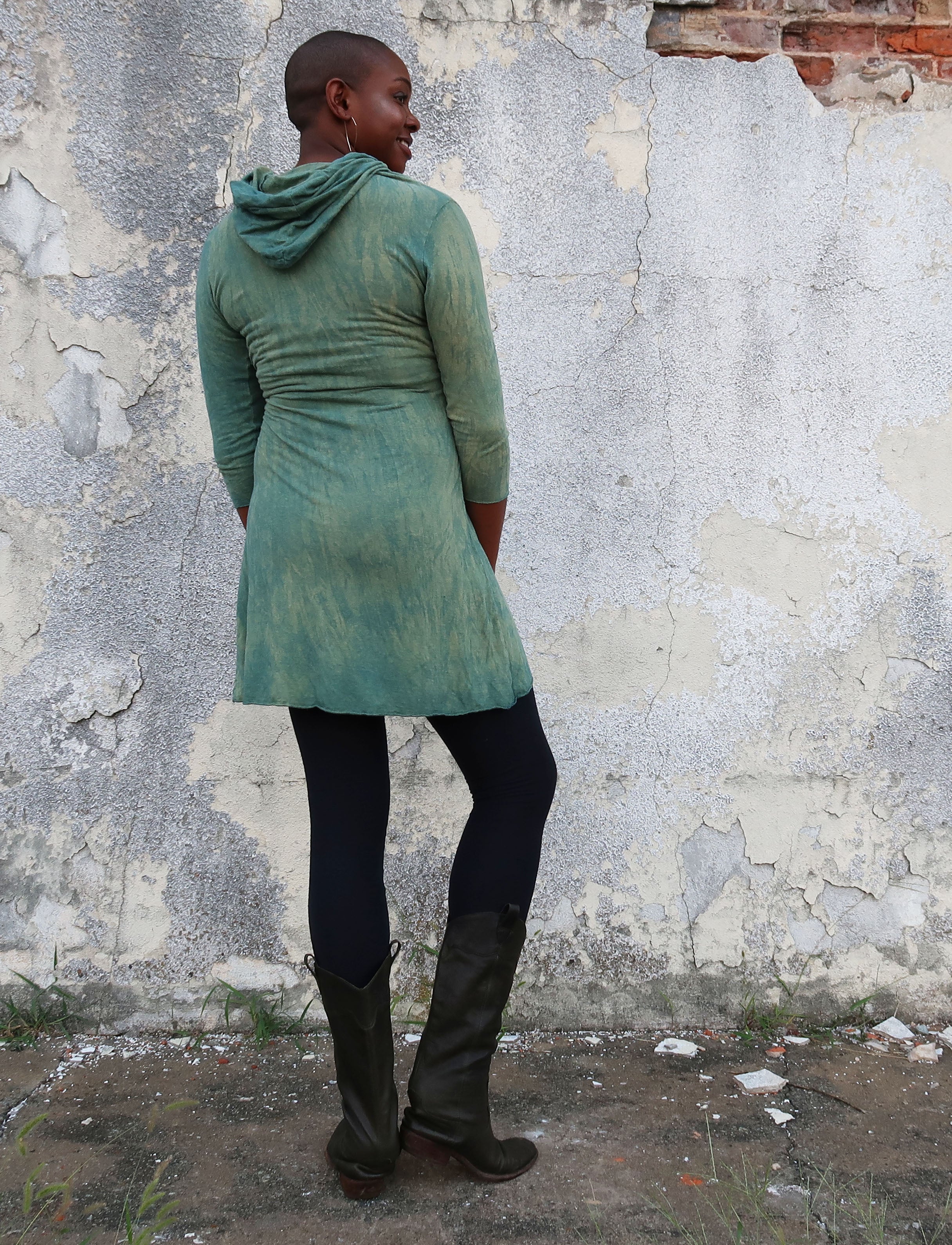 Hooded Cocoon Belted Short Jacket – Gaia Conceptions