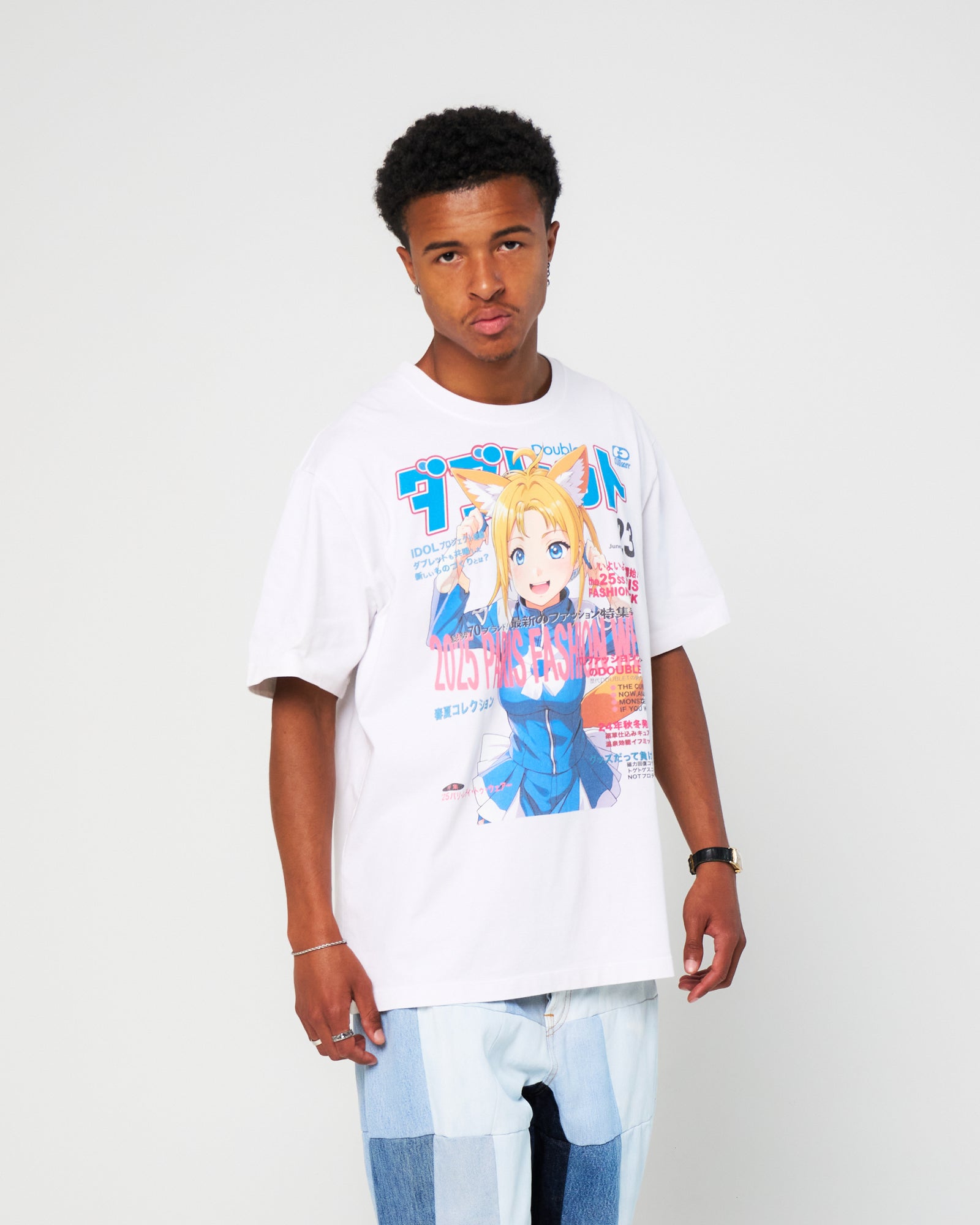 ダブレット DOUBLET アニメTシャツ アイドル doublet アニメ tシャツ