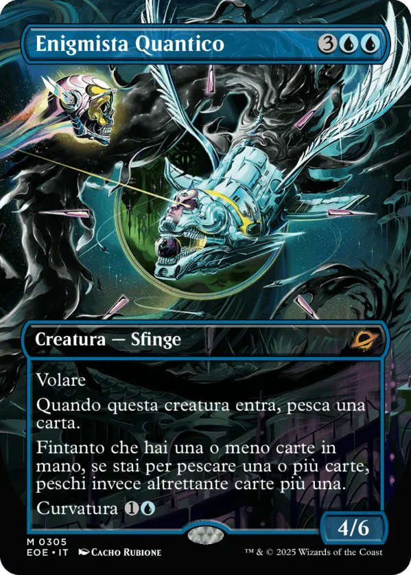 量子の謎かけ屋 英語 4枚セット mtg 量子の謎かけ屋 Quantum Riddler