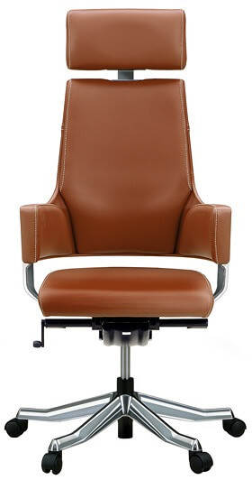 オフィスチェア DELPHI/デルフィ パソコンチェア ハイバック 総革張り