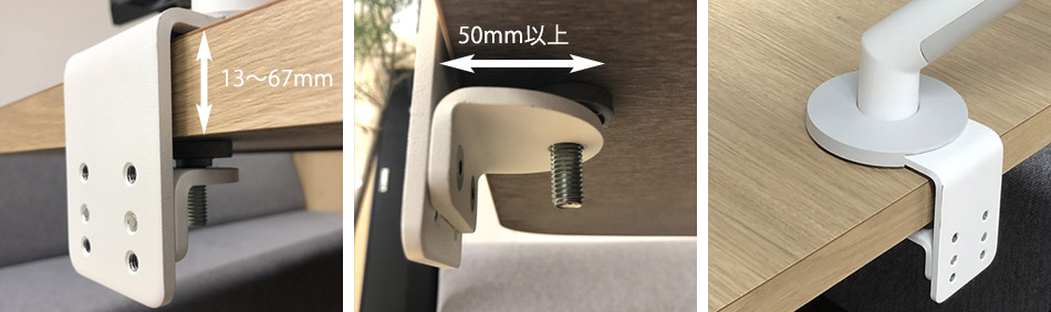 cbs flo デュアル用 テーブルクランプ シルバー cbs flo デュアル用