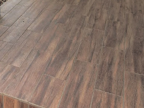 正規】名古屋モザイク木製調ラスティックウッズII壁1か所 タイルデッキ