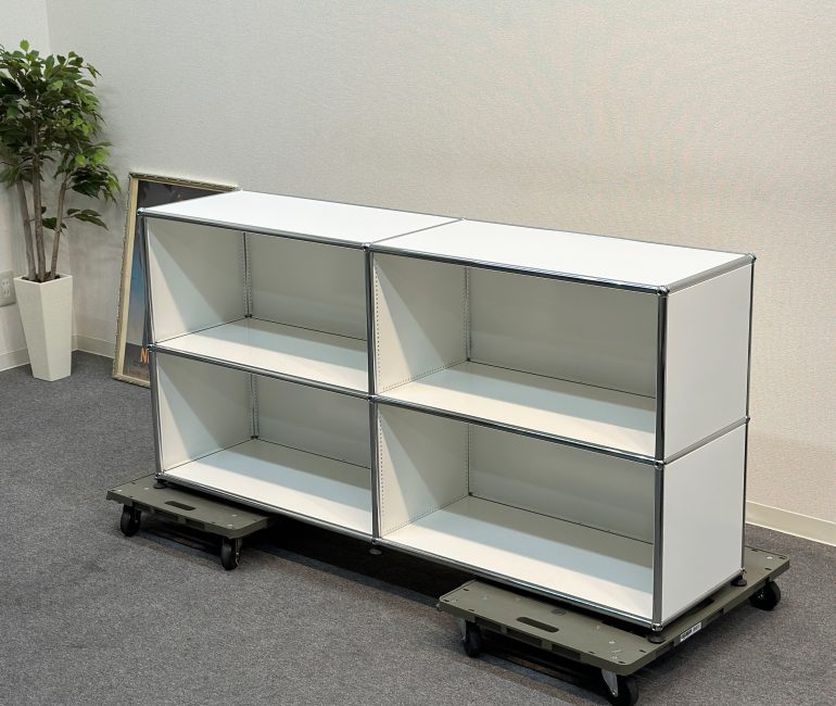 USM Haller ハラー システム オープンキャビネット ホワイト 1列2段