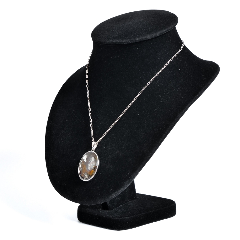 と*ん様 パラサイト隕石 ペンダント 石鉄隕石 セリコ隕石 925銀 重さ約