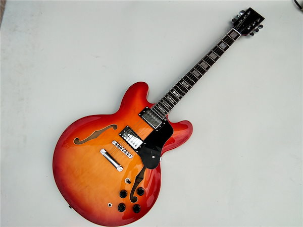 Tomson エレキギター オレンジ・レッドグラデーション最終値下げ