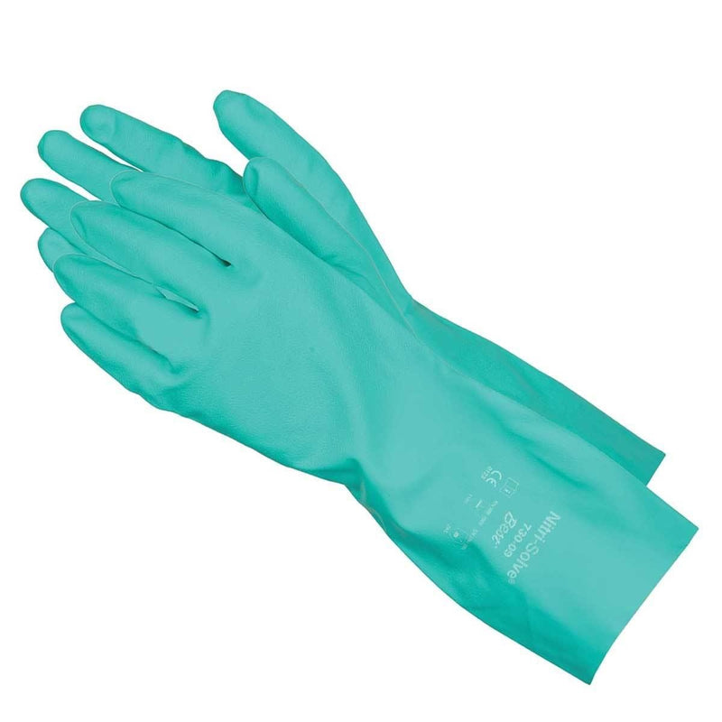 SHOWA 730 Flocked Chemical-Resistant 15-mil Nitrile Gloves | Gemplers