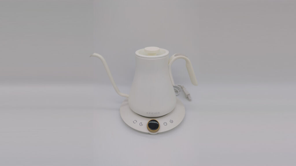 おしゃれな白色電気ケトルならコレだ！「Epeios ドリップケトル