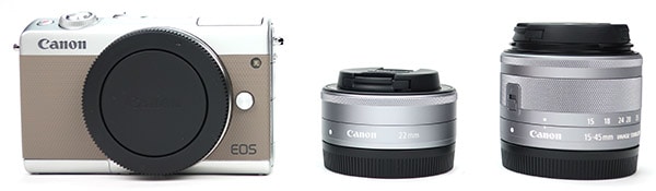 キヤノン ミラーレス一眼カメラ EOS M100 グレー ダブルレンズキット