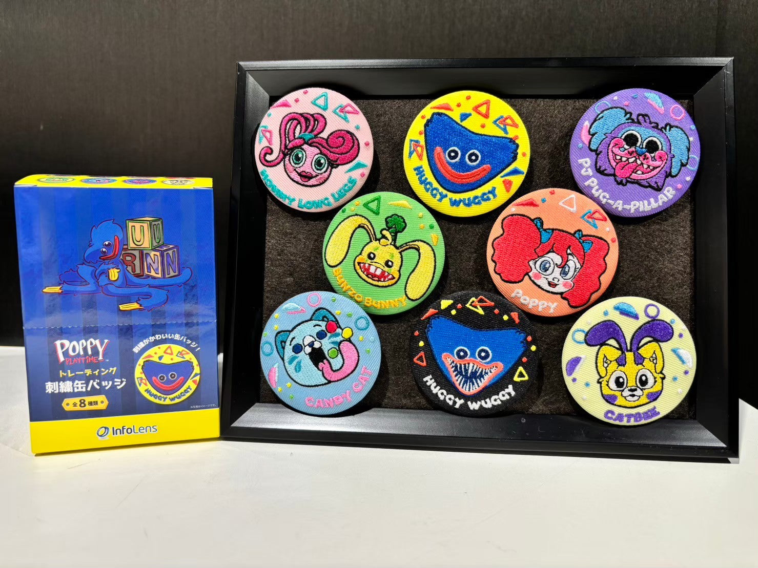 Poppy Playtime トレーディング刺繍缶バッジ – インフォレンズ・ギーク