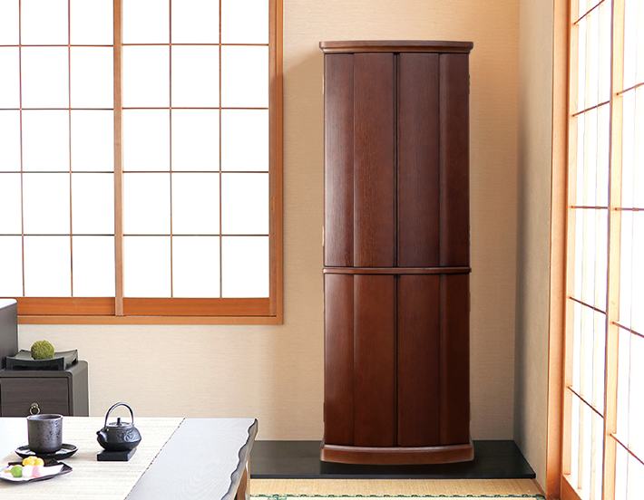 床置きモダン仏壇 ボルボ 紫檀色・ダーク 18×50号 | 仏壇・仏具・位牌