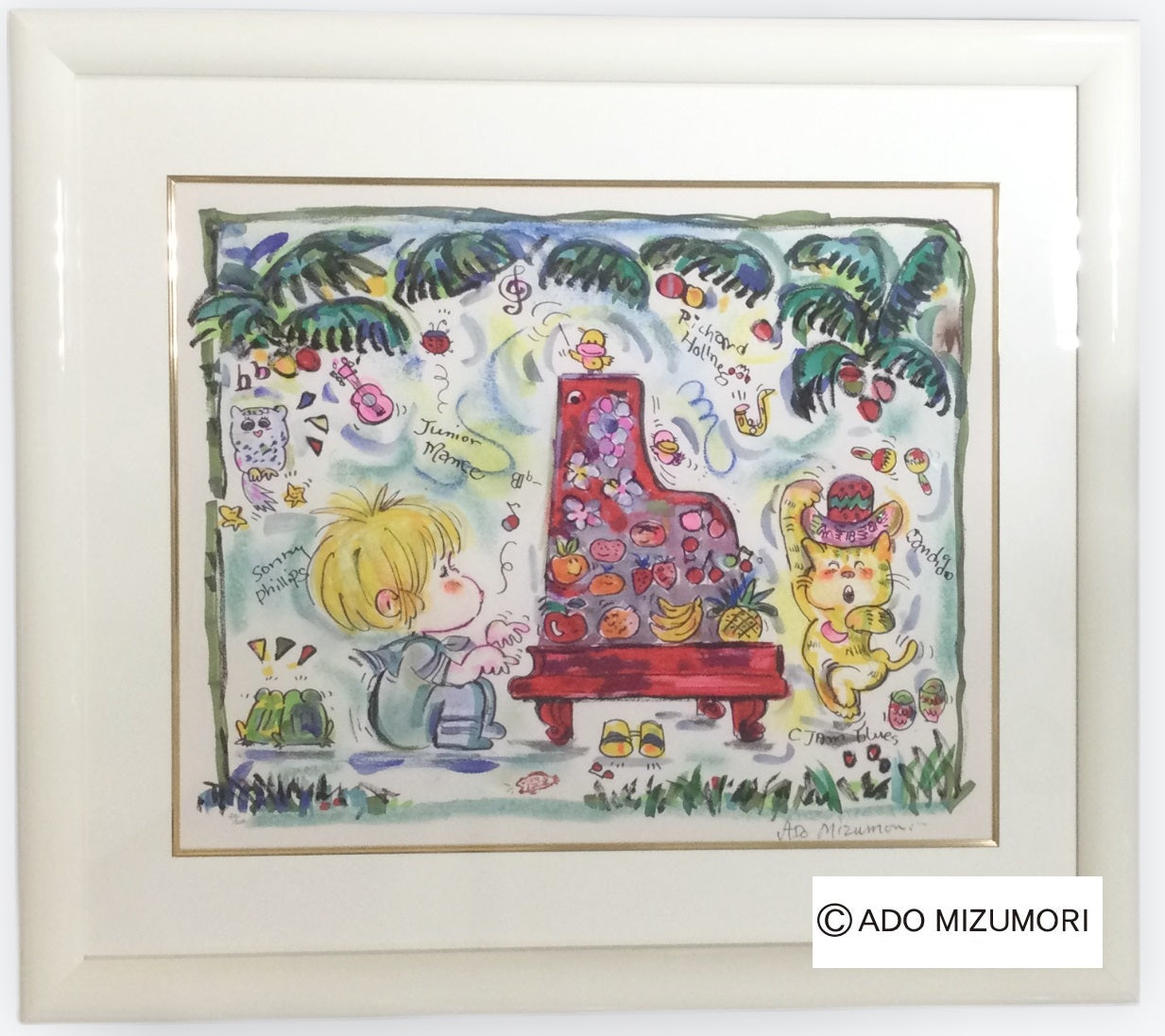 水森亜土 リトグラフ ボレロ 限定200 水森亜土 リトグラフ ボレロ 限定