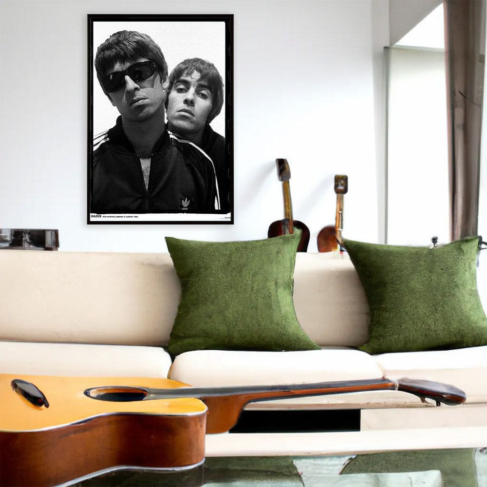 希少 oasis ©1995年 フラッグポスター 初期メンバー 希少 oasis ©1995