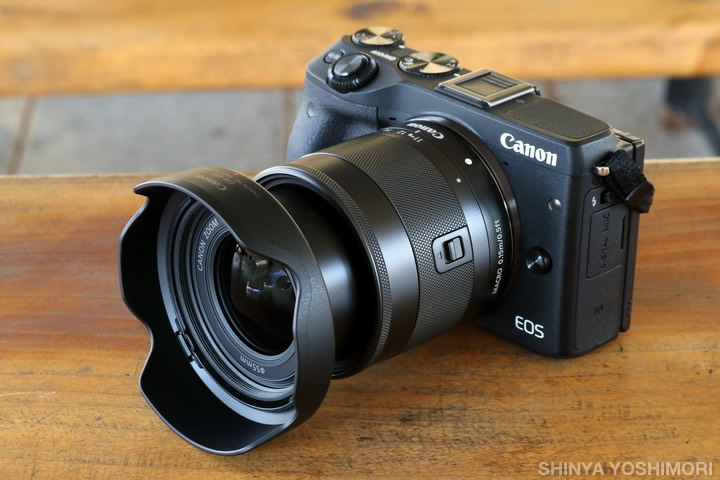 キヤノン EF-M11-22mm F4-5.6 IS STM 純正フード付 美品