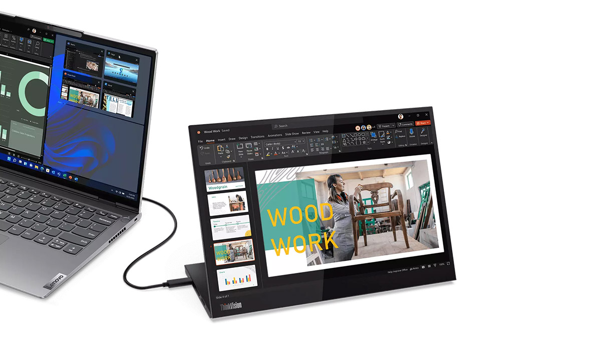 LenovoThinkVision M14d 美品保証2028年2月まで付 LenovoThinkVision