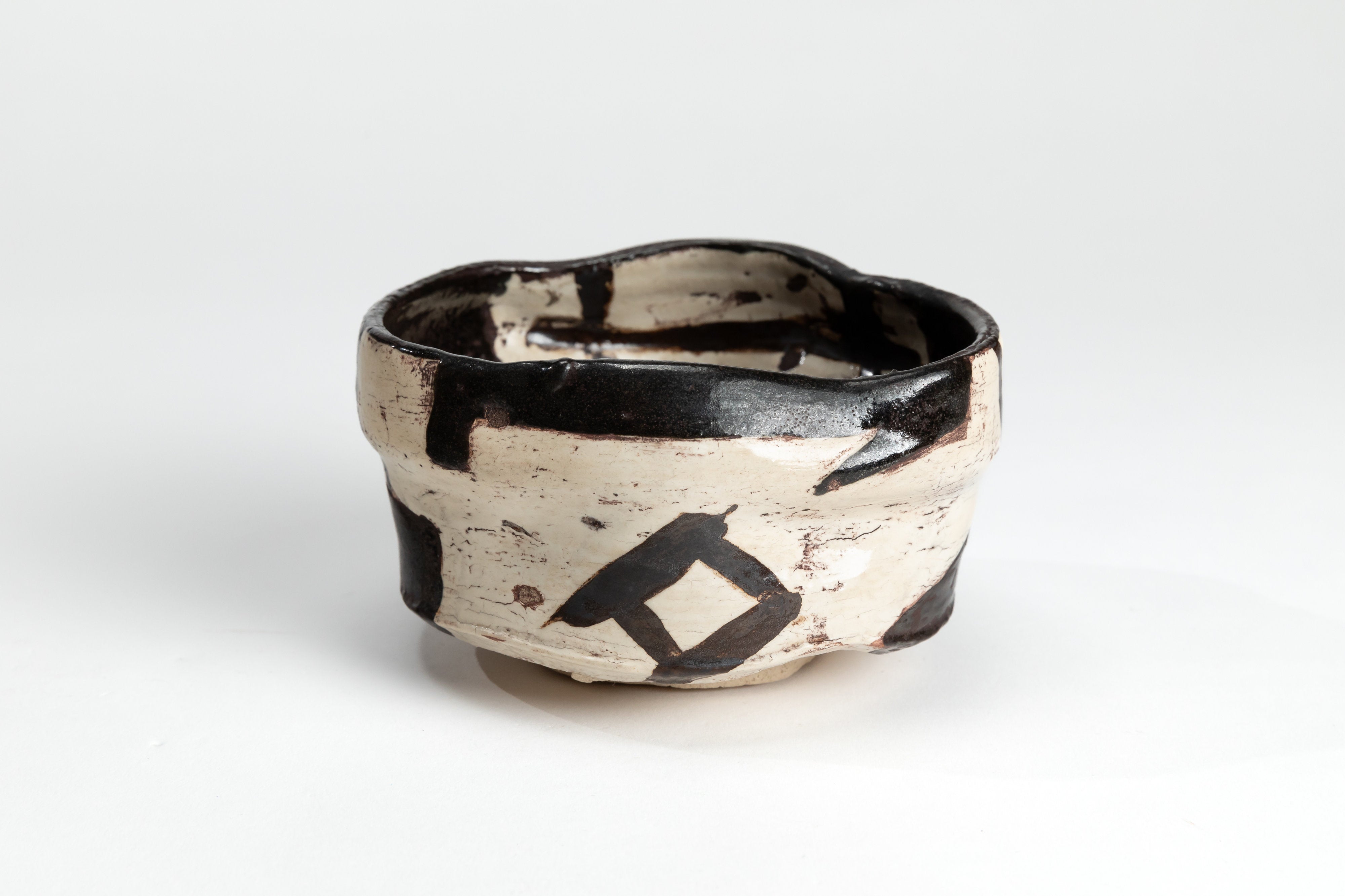 黒織部 筒茶碗 古美術 復興織部 茶道具 茶碗 織部 古道具 アンティーク