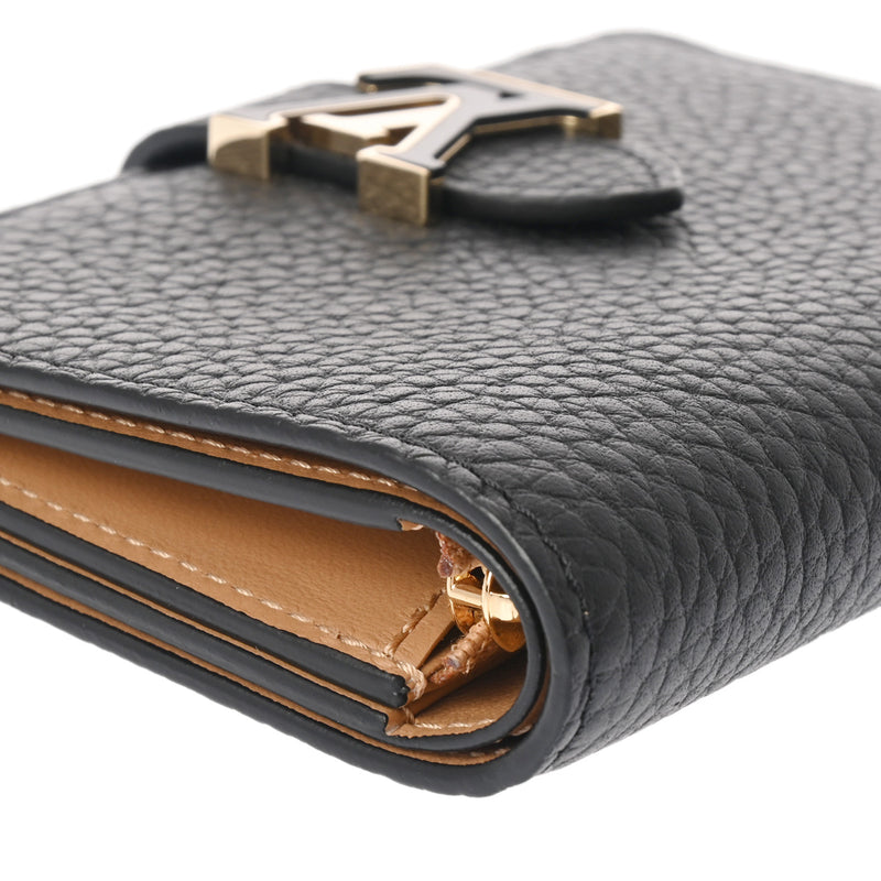 ルイヴィトンLV ヴェルティカル ウォレット コンパクト 黒 レディース