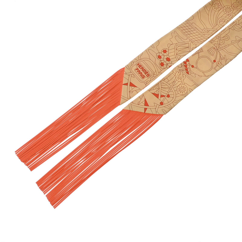 エルメスツイリー フリンジ TWILLY AU オレンジ/ルージュ レディース